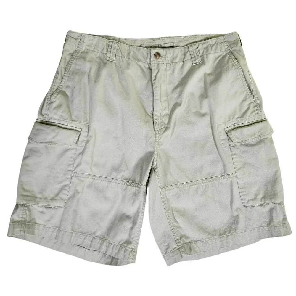 Polo Ralph Lauren Relaxed Fit Cargo Shorts Men's Size 36 Beige Cotton